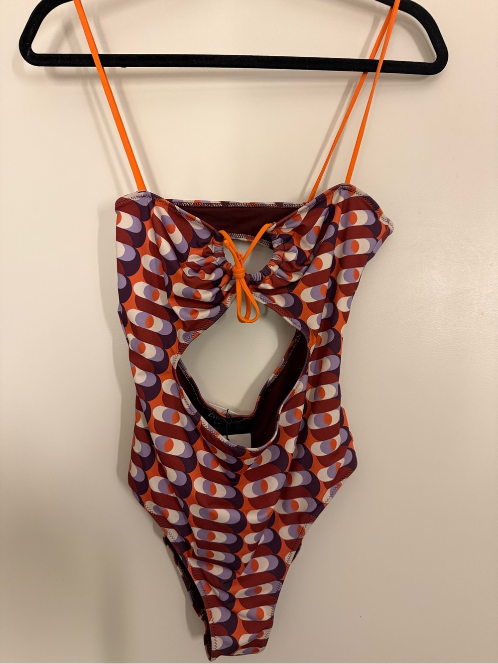 Zara printed cutout one-piece swimsuit size XL NWT